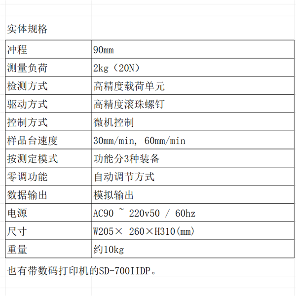 SUN RHEO陽光科學SD-700II物性測定儀